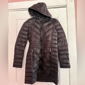 Calvin Klein Packable Premium Down Puffer Jacket Black Petite XS